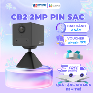 Camera EZVIZ CB2 2MP camera mini pin dự phòng thời lượng lên tới 50 ngày phát hiện con người