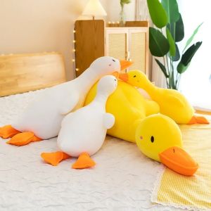 Thú nhồi bông vịt trầm cảm vàng dễ thương - Size từ 70cm đến 1m6 - Quà tặng gấu bông vịt vàng cute.