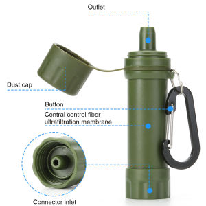 【New Arrival】Personal Wild Life Emergency Water Filtering Tools Survival Water Purifier Straw