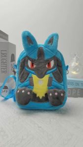 New Pokemon Gengar Lucario Mimikyu Snorlax Plush Shoulder Bags Toys Kawaii Anime Psyduck Rowlet Pikachu Peluche Dolls Gifts Kids