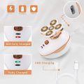 Electric Lady Shaver, Women Razor Painless Bikini Razor, Waterproof Female Shaver with Cleansing Brush, Rechargeable and Cordless Trimmer Hair Removal for Legs Face Body Lips. 