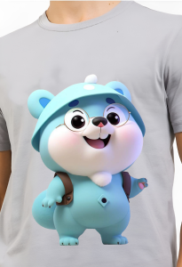 Kaos Pria Premium 3 Dimensi Tshirt 0blong Animasi Blue Mouse Katun 24s 100% H080 By Hans & co