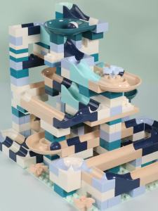 LZD  Childrens Building Block Assembly Large Particles Boys and Girls Educational Slide Buliding Blocks Toys