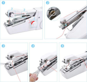 HANDY STITCH Sewing Machine Portable Cordless Electric Handheld Cloth Sewer Mesin Menjahit Mini