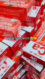 Manila Extreme  Original Xtreme Height Booster 1 Tube = 20 Tablets Calcium + D3