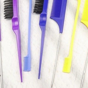 9pcs Multifunctional Hairdressers Brush Set Tail Comb Teasing Brush Essential Combs For Styling And Grooming Collection