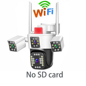 X-DEAL IPC360 12MP 360 smart camera 8K 3 lens three screen 10x optical zoom waterproof CCTV outdoor WIFI phone connection IP camera PTZ control motion tracking alarm color night vision two-way call