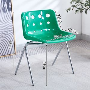 TURTLE Stackable Plastic Cafe Chair/Vintage Cheese Plastic Style Chair/Simple Cheese Chair Leisure