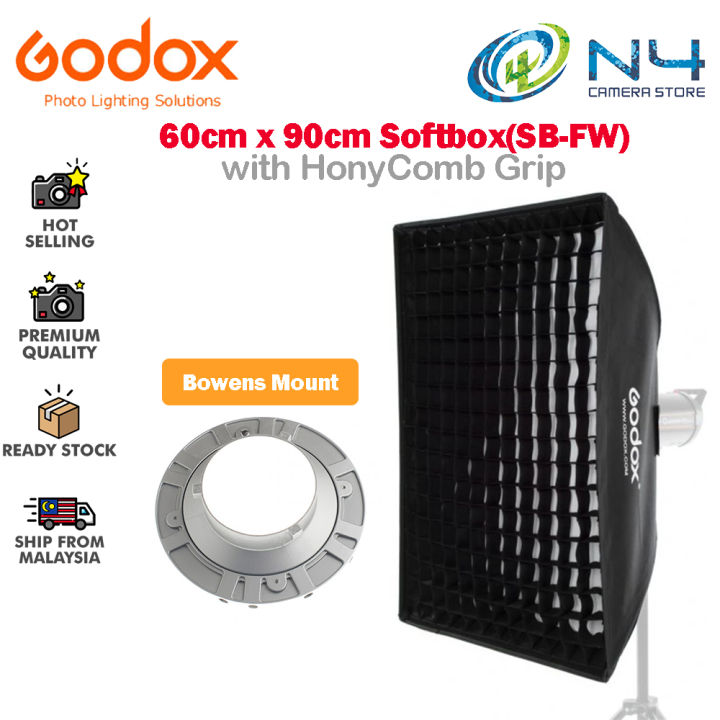 Boîte à Lumière Godox 24x35 Avec Grille – Monture Bowen – Pour Studio Photo