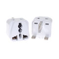 Type G Travel Adapter, Universal Socket to UK Plug Travel Charger Adapter, 2 In 1 Power Converter For Malaysia Singapore HongKong 13A 250V. 