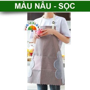Tạp Dề Chống Bám Dầu Mỡ Tạp Dề Có Chỗ Lau Tay kèm Túi Đựng Đồ