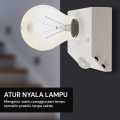 COD Cepat Fitting Lampu Otomatis Sensor Gerak + Delay Motion Light Holder E27 Adapter infrared sensor Gerak PIR 50W. 