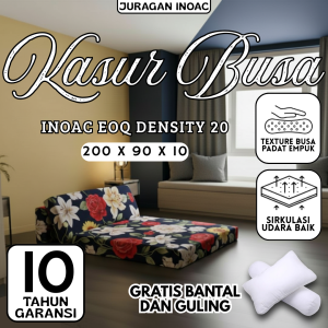 [ 90 x 10 ] Kasur Lipat Busa INOAC EOQ D20 Ukuran 90 x 10 x 200cm Gratis Bantal Garansi 10 Tahun Murah