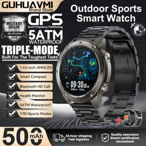 New T-Rex3 Ultra 500mAh Battery Smart Watch Built in GPS Compass 5ATM Waterproof Sports Tracker Outdoors Military Smartwatches