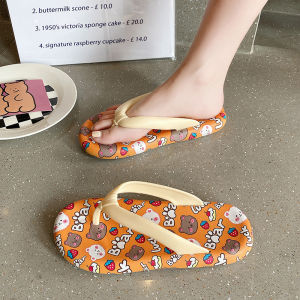 DMshoes เรองเท้าแตะแฟชั่น ลวดลายน้องหมีผลไม้และเค้ก🧸🍓 ใส่ออกงานปังๆ 🧃จะสายเปี้ยวซ่า สายหวานละมุน ก็พลาดไม่ได้🍾
