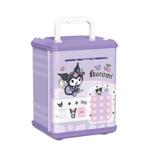 Kawaii Piggy Bank For Cinnamoroll Fingerprint Unlock Facial Recognition ATM My Melody Kuromi Piggy Bank Childrens Birthday Gift