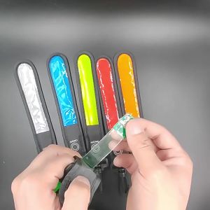 PL LANFY Portable Reflective Lighting Pendant Climbing Reflective Decor Reflective Belt Strap Cycling LED Light Bag Pendant Sports Safety Outdoor Accessories Bicycle Lights Armband Strap Light/Multicolor