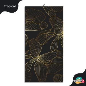 TENNESY HIASAN DINDING WALL DECOR BUNGA TROPICAL MINIMALIS 15x30CM PAJANGAN DEKORASI KAMAR RUMAH