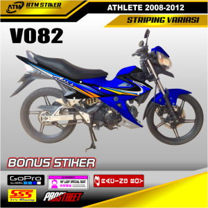 Stiker Striping Variasi Kawasaki Athlete Tahun 2008-2010