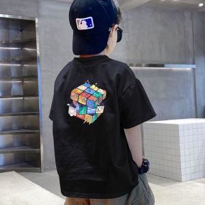 Kids Boys Jeans for 7-16yrs Baggy Denim Pants New Korean Fashion Loose Trousers Cartoon Print Hign Quality Denim Boys Bottoms