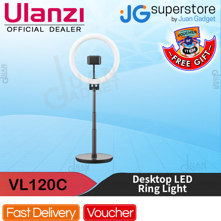 Ulanzi VL120C Desktop LED Ring Light Foldable Lighting Kit with