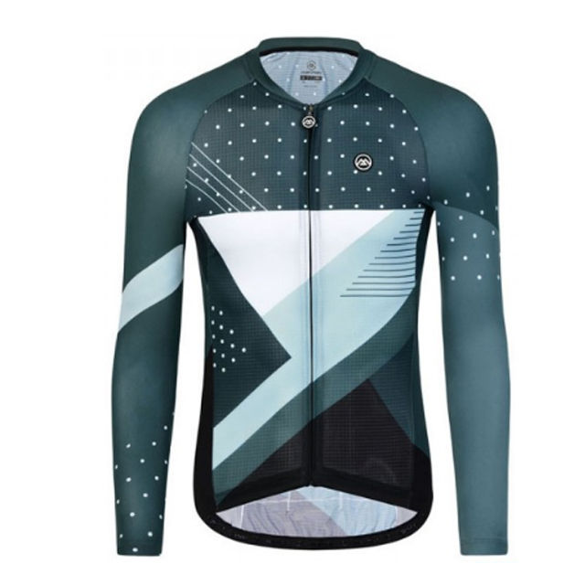 MONTON MENS LONG SLEEVE CYCLING JERSEY SPACETIME GREEN Lazada