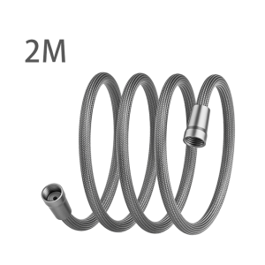 1.5/2M Durable Nylon Braided Shower Hose Anti-cracking Bathroom Flexible Nylon Shower Hose