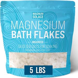 Magnesium Flakes for Bath - Magnesium Chloride Flakes - Dead Sea Salts for Soaking 3.0 LBS