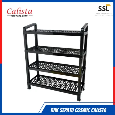Rak sepatu portable lemari sepatu Calista Rak Sepatu Cosmic Susun 4 / Tempat Sepatu Susun / Shoes Rack