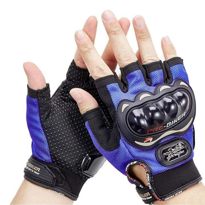 Half finger sales motorcycle gloves