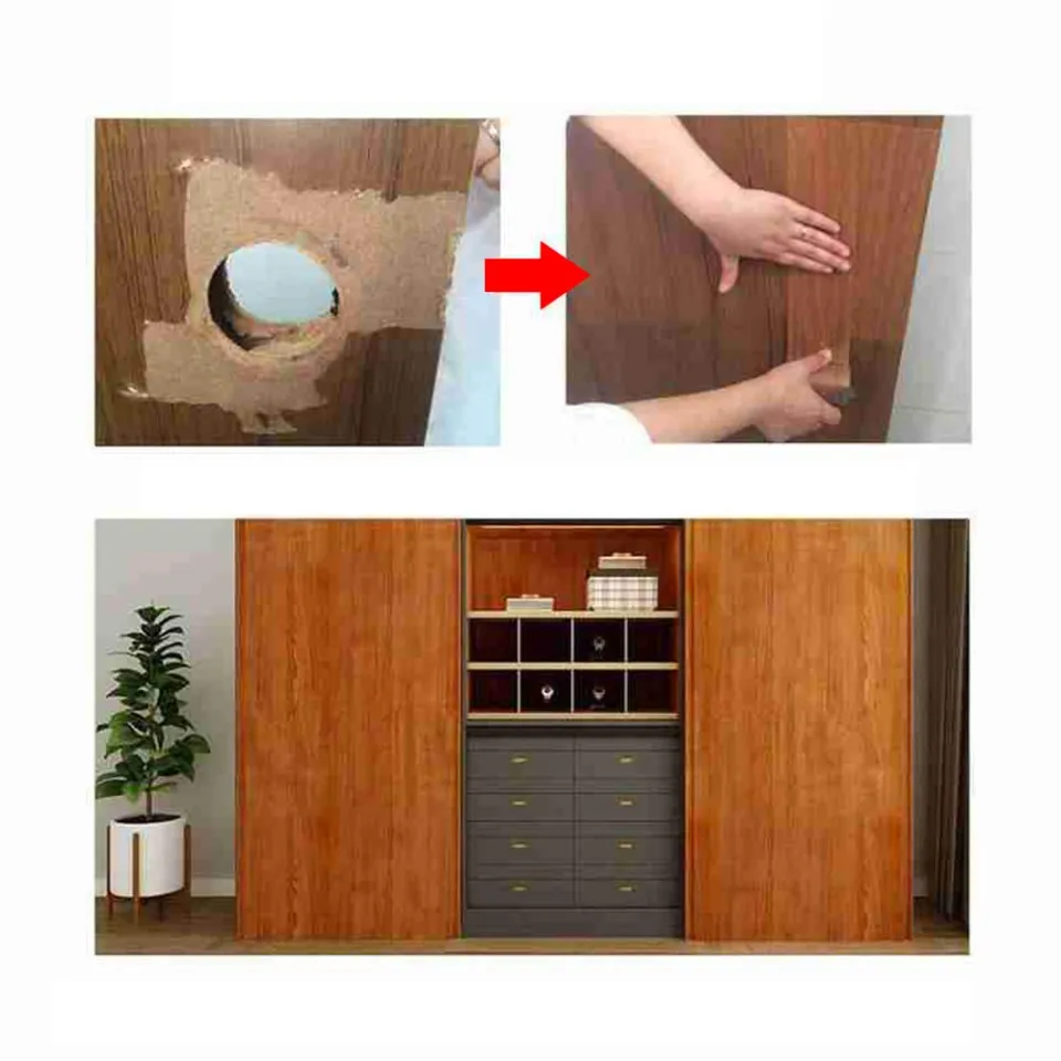 Wood Grain Repair Tape, Wood Effect Adhesive Duct Tape Waterproof