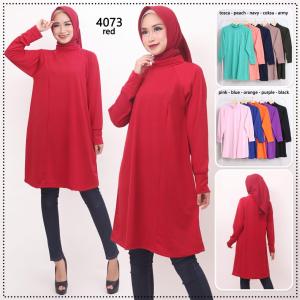Floline Ols - Atasan Oblong Wanita / Kaos Wanita Body Panjang Jumbo / Mangset Baju Kaos Muslimah