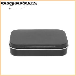 [WYH Store] COD Metal Rectangular Empty Mini Tin Box Tinplate Push Candy Cases Bins Jar Hinged Containers Small Organizer Storage Box
