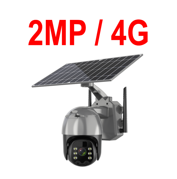 7-STAR* Q5 Wifi/4G Sim Card 2MP/4MP Solar PTZ IP Camera IP66 Waterproof ...