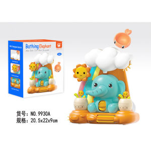 SKISOPGO Kids Bath Toys Shower Toys Elephant Waterwheel Baby Bath Toy Air Mainan Mandi Budak
