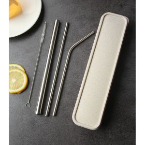 [HCM]Bộ Ống Hút Inox 304 Thép Không Gỉ - 5 Món Thân Thiện Với Môi Trường