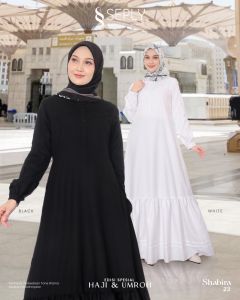 GAMIS SEPLY TERBARU DAN TERMURAH BLACK ADND WHITE SHABIRA 23