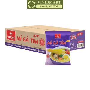 [THÙNG 30 GÓI] - VIFON - Mì gà tím Vifon Mì Vifon gà tím Mì gà Vifon gà tím Mì gói gà tím ăn liền Vifon mì ăn liền (75g/gói)