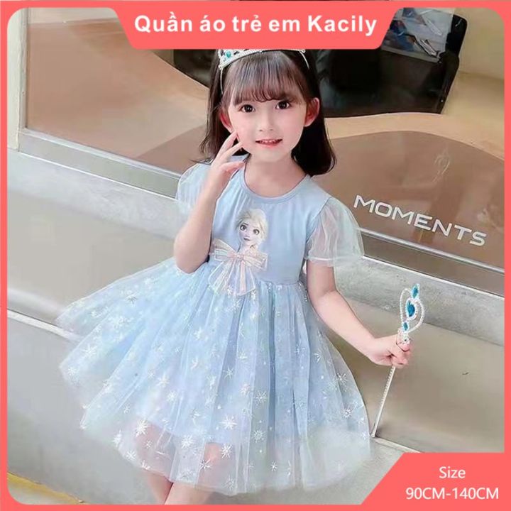 Đầm công chúa cổ yếm cho bé 1 tuổi - Vân Kim Shop