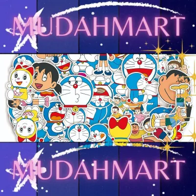 60 pcs blue fat car stickers car stickers Doraemon car stickers waterproof pvc stickers toy stickers Amazon