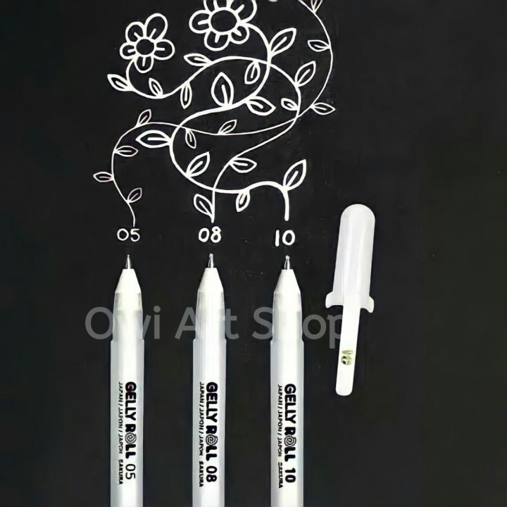 Sakura Gelly Roll White Pen Classic (05, 08, 10) Pulpen Putih