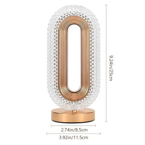 Crystal Table Lamp 3Colors Shade Bedroom Night Light Gift Ideas Ambient Lamp Touch Desk Lamp