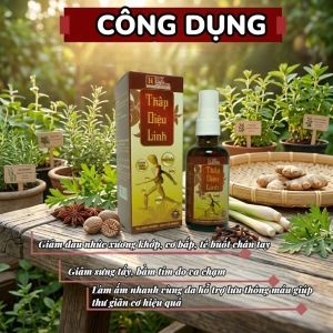 Xịt Xoa Bóp Thấp Diệu Linh 50ml DK Pharma – Chai Phun Massage Tiện Lợi Cho Vai Gáy Lưng Tay Chân