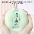 Bông Tắm Hít Tường Có Đế Hút – Bông Tắm Lưới Tròn Massage Tẩy Tế Bào Chết, Nhanh Khô, Tiện Lợi. 