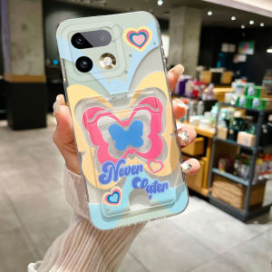 Phone Casing for Realme 16t 16 Pro+ pro 5g Beautiful Butterfly Pattern with Card Pocket Design Clear Silicone Soft Case for Realme 16pro+ 16Pro 16t 16 5g Phone Cover