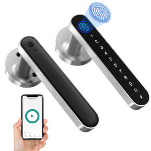 TUYA Digital Lock Smart Handle Lock Set Fingerprint Key Password Lock Electronic Password Lock Fingerprint door lock