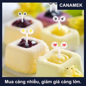 【CANAMEK】 Động vật trái cây Ngã Ba cấp thực phẩm nhựa mini phim hoạt hình trẻ em bánh trái cây tăm Bento Ăn Trưa Bento phụ kiện bên trang trí quà tặng