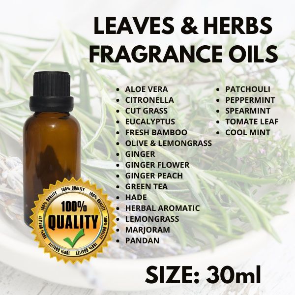 30ML LEAVES HERBS FRAGRANCE OILS FOR CANDLE MAKING ROOM AND - Main Image