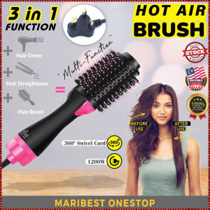 KONKA 3 in1 Hair Dryer Comb Hot Air Brush Comb Dryer Hair Curler negative ion hot air dryer curly hair straight Hair comb 电动吹风梳3-in-1 Hair Dryer Brush – Negative Ion Hot Air Styler for Drying Straightening & Curling