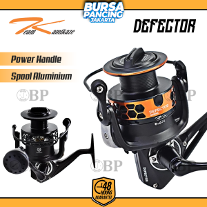 REEL TEAM KAMIKAZE DEFECTOR 3000HS & 4000HS REEL PANCING LAUT FULL ALLUMINIUM BODY & ROTOR SALTWATER